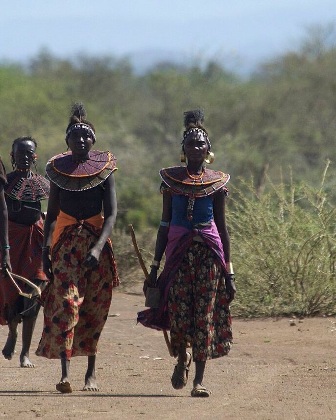 Community women in West Pokot gathered together